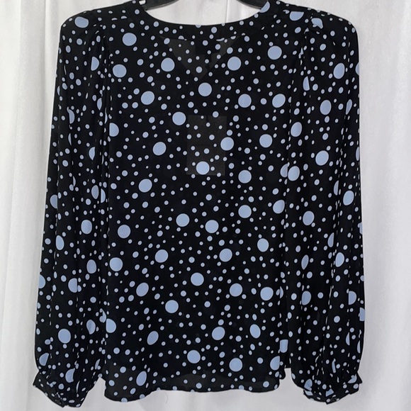 Who What Wear Polka Dot Blouse - Picture 5 of 5
